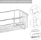 NEX™ Silver Shower Caddy Hanging Basket Shelf Set